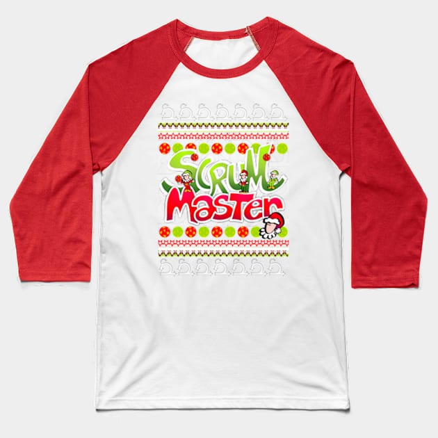 Agile XMAS Scrum Master Baseball T-Shirt by eSeaty